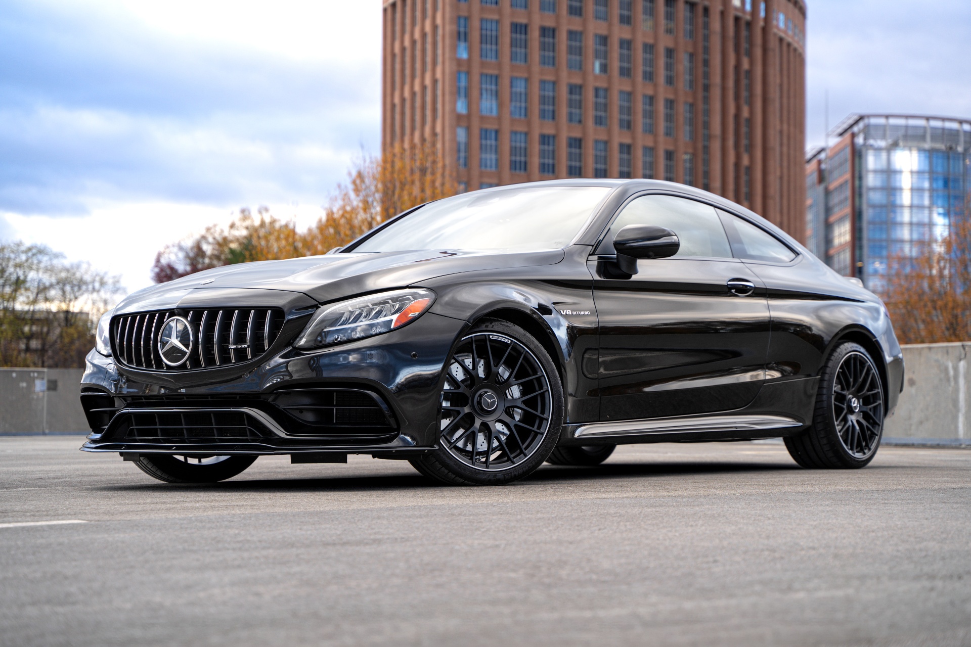 Mercedes C63 AMG with deep gloss paint correction